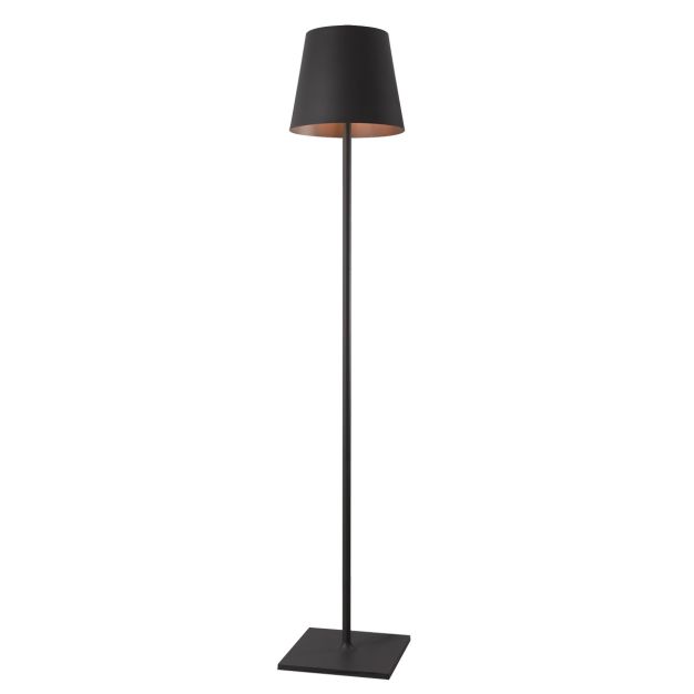 VK Lighting Colum - lampadaire d'extérieur avec prise - Ø 28 x 150 cm - IP54 - noir