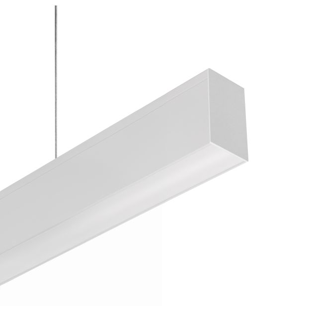 Roi Du Luminaire Slim Line - lampe suspendue - 118 x 5,5 x 3,3 cm - 22,5W LED incl - blanc - dimmable avec télécommande - couleur de lumière blanche (4000K)