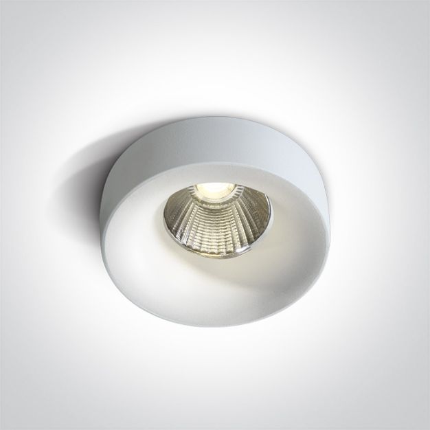 ONE Light Floating Ring Range - spot encastré - Ø 85 mm, 68mm encastré - 12W LED incl. - IP65 - blanc