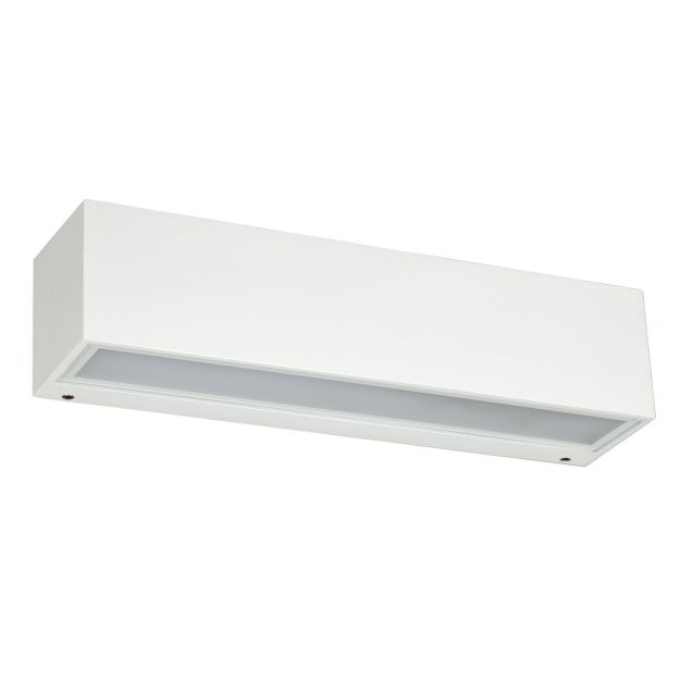 VK Lighting Desmi - applique extérieure - 25 x 6 x 6 cm - 7W LED incl - IP65 - blanc