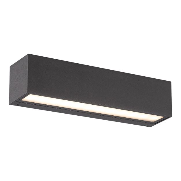 VK Lighting Desmi - Applique d'extérieur - 25 x 6 x 6 cm - 7W LED incl - IP65 - anthracite