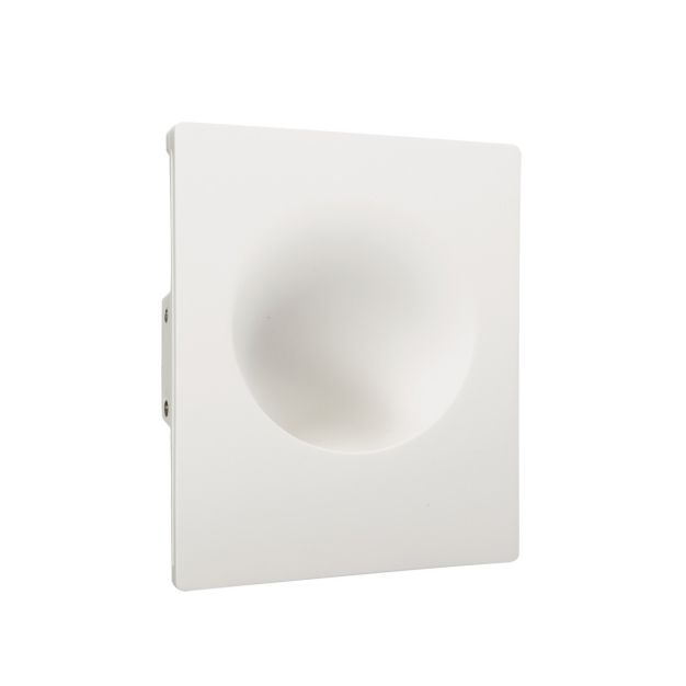 VK Lighting Gypsum - Applique encastrée - 21 x 7,8 x 25 cm - blanc