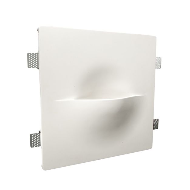 VK Lighting Gypsum - applique encastrée - 40 x 8 x 40 cm - blanc