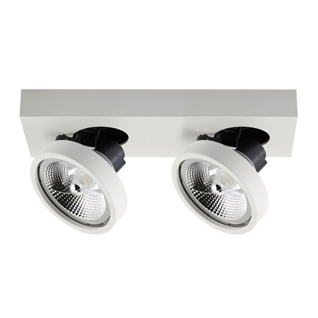 VK Lighting Kylos - spot en saillie - 33 x 12 x 12,9 cm - blanc