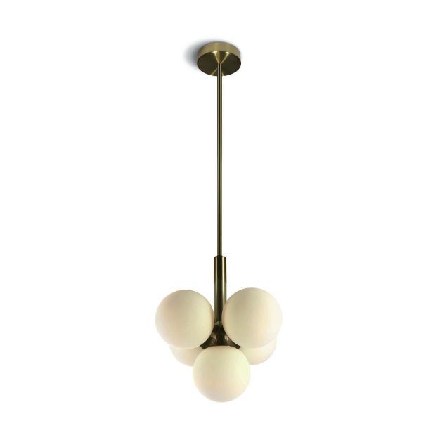 ONE Light Nordic Decorative - lampe suspendue - Ø 30 x 85 cm - laiton brossé