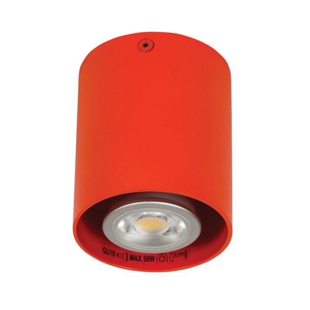 VK Lighting Simio - Spot en saillie - Ø 8 x 9,5 cm - orange