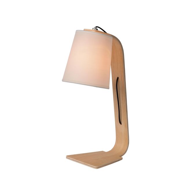 Lucide Nordic - lampe à poser - 19 x 15,5 x 45 cm - blanc