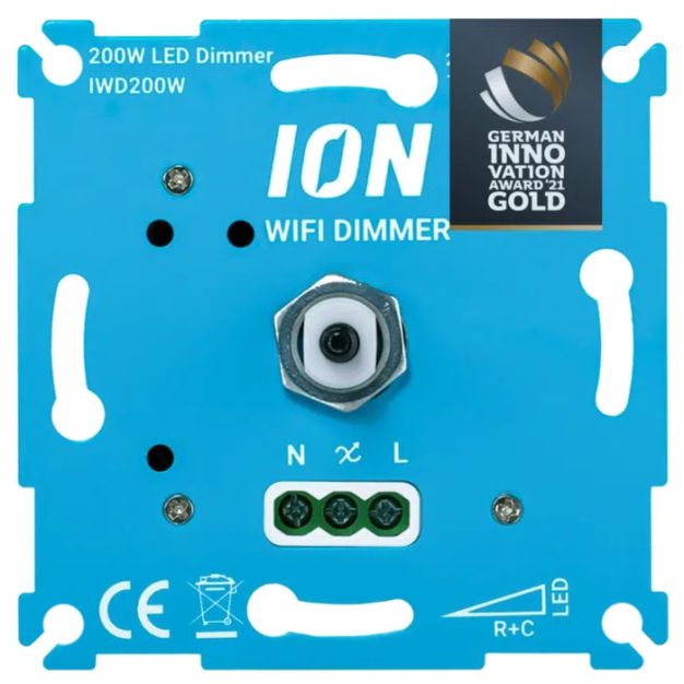 Ion Industries - variateur LED WiFi encastré - 0,3 à 200W - avec montage à vis