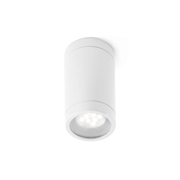 Faro Olot - spot en saillie 1L - Ø 6 x 10,5 cm - IP44 - blanc mat