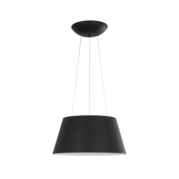 Nova Luce Volcano - lampe suspendue - Ø 45 x 120 cm - 33W LED incl. - noir sable