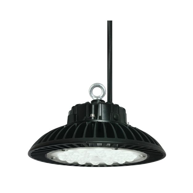 ONE Light Industrial LED UFO - plafonnier/mural extérieur - Ø 25 x 16 cm - 100W LED incl. - IP65 - noir