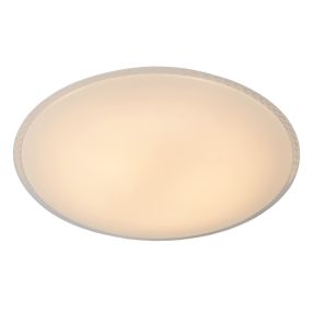 Lucide Twinka - plafonnier - Ø 43 x 8,5 cm - 24W LED incl. - opale