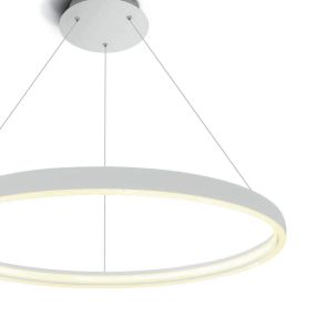 ONE Light LED Suspension Rings - lampe suspendue - Ø 70 x 154 cm - 19W LED incl. - blanc