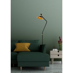 Lucide Pepijn - lampadaire - 145 cm - 3 niveaux de gradation - noir