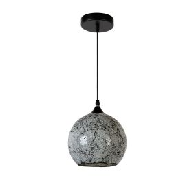 Lucide Ajo - lampe suspendue - Ø 20 cm, 151 cm - noir