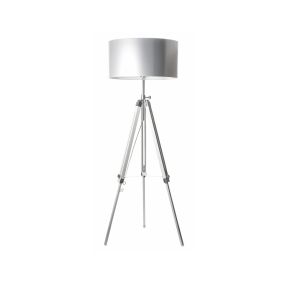 Artdelight Jewel - lampadaire - 150 cm - blanc et chrome