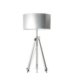 Artdelight Jewel - lampadaire - 150 cm - blanc et chrome