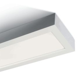 ONE Light LED Die Cast Panel - plafonnier - 120 x 14,5 x 5 cm - 40W LED incl. - IP40 - blanc - couleur de lumière blanc chaud