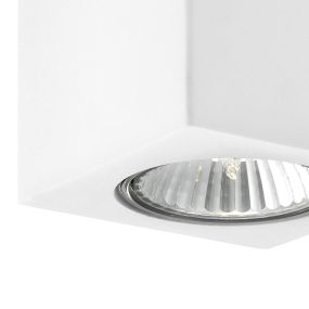 Nova Luce Nevio - spot pour plafond - 11 x 7 cm - plâtre blanc