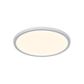 Nordlux Smart Oja - plafonnier - éclairage intelligent - Ø 29,4 x 2,3 cm - 15W LED incl - 2700K-6500K - blanc