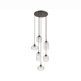 Nova Luce Devon - lampe suspendue - Ø 53 x 150 cm - transparent