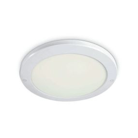 ONE Light Ultra Slim LED Panel Plafo - plafonnier - Ø 33 x 1,8 cm - 30W LED incl. - IP40 - blanc - couleur de lumière blanc chaud