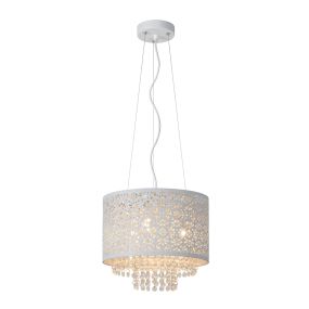 Lucide Raka - lampe suspendue - Ø 31 x 149 cm - blanc