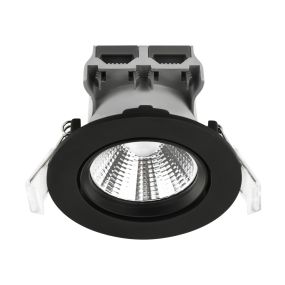 Nordlux Fremont - spot encastré - Ø 85 mm, Ø 72 mm encastré - 5,5W LED dimmable incl. - IP23 - noir