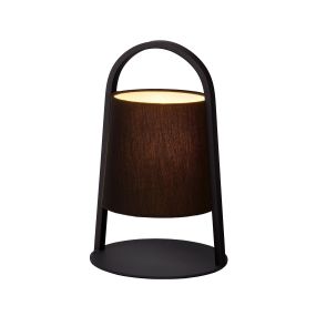 Lucide Dixi - lampe à poser - 32 cm - noir