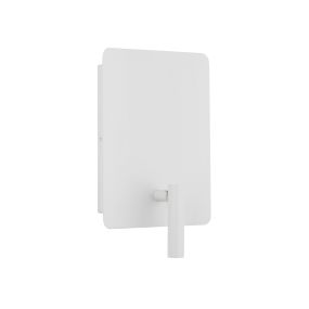 Nova Luce Zen - applique murale avec interrupteur et chargeur USB - 14 x 7,5 x 20 cm - 5W + 3W LED incl. - blanc sable