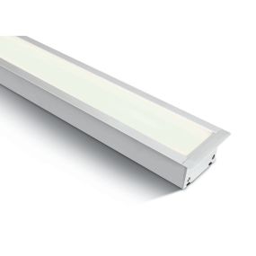 ONE Light Profils linéaires LED encastrés - plafonniers encastrés - 121 x 8 x 5,5 cm - 40W LED incl. - blanc - couleur de lumière blanche