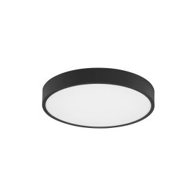 Nova Luce Perfect Profile - plafonnier - Ø 40 x 10 cm - 24W LED dimmable incl. - noir