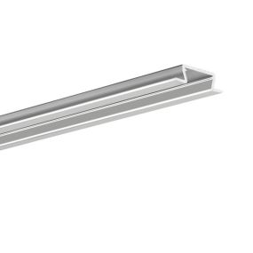 KLUS Micro-NK - Profilé LED - 1,3 x 2,22 cm - 200cm de long - argenté