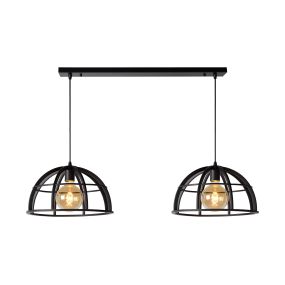 Lucide Dikra - lampe suspendue - 110 x 40 x 150 cm - noir