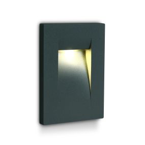 ONE Light Outdoor Dark Light - applique murale d'extérieur - 7,5 x 6,5 x 10,7 cm - 3,6W LED inclus - IP65 - anthracite