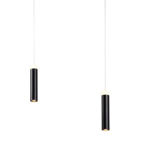 Brilliant Limas - lampe suspendue - 200 x 200 x 200 cm - gradateur à 3 niveaux - 2 x 9W LED incl - noir