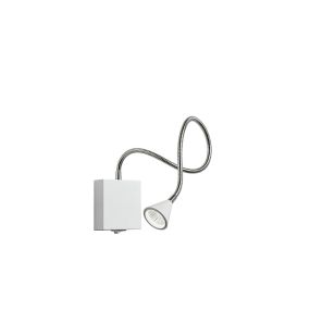 Lucide Buddy - applique murale - 8 x 8 x 60 cm - 3W LED incl - blanc