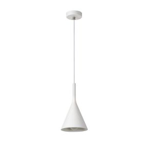 Lucide Gipsy V - lampe suspendue - Ø 16,5 x 130 cm - blanc