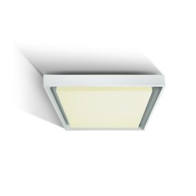 ONE Light Outdoor Project - plafonnier extérieur - 34 x 34 x 5 cm - 30W LED incl. - IP54 - blanc