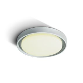 ONE Light Outdoor Project - plafonnier extérieur - Ø 34 x 5 cm - 30W LED incl. - IP54 - blanc