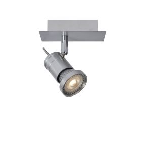 Lucide Twinny - spot en saillie - 12 x 7 x 11 cm - 4,5W LED dimmable incl - chrome satiné