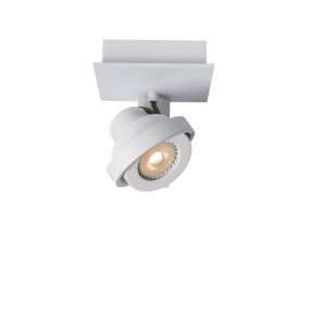 Lucide Landa - spot en saillie - 11,5 x 11,5 x 12,5 cm - 5W LED dimmable incl - dim to warm - white