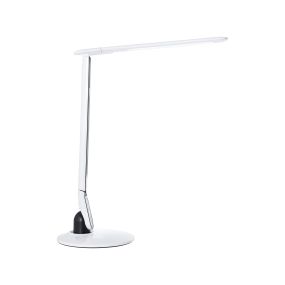 Brilliant Tallou - lampe de table avec port USB - 43 x 19 x 79,5 cm - gradateur à 3 niveaux - 9W LED incl - blanc