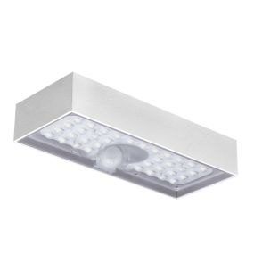 Century Italia Domino - Applique d'extérieur solaire avec capteur - 9,7 x 4,3 x 23 cm - 6W LED incl. - IP65 - blanc