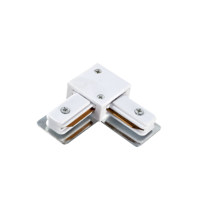 Elmark track accessories - L connector - 1 phase track system - white