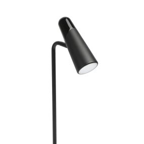 Faro Lao - lampe de table - 16 x 8 x 43 cm - 4W LED incl - noir mat