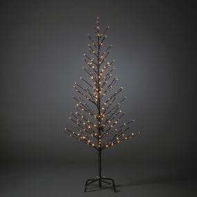 Konstsmide Lumières de Noël - sapin LED - 45 x 45 x 150 cm - IP44 - noir