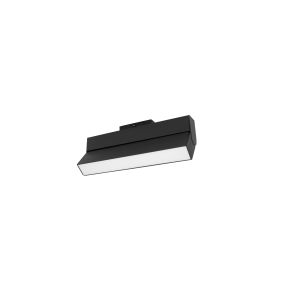 Nova Luce Buxton L - luminaire pour système de rail magnétique - 27,4 x 3,4 x 11,6 cm - 15W TRIAC dimmable LED incl. - inclinable - noir sable