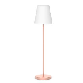 New Garden Lola slim 180 - lampadaire rechargeable avec panneau solaire - RGB+W - Ø 44 x 177 cm - 6,5W LED dimmable incl. - IP65 - or rose