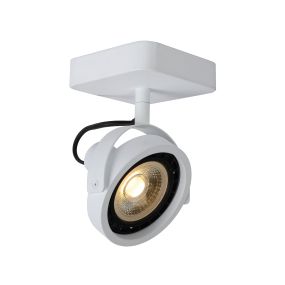 Lucide Tala LED - spot en saillie 1L - 12 x 12 x 20 cm - 12W LED dimmable incl - blanc (action !)